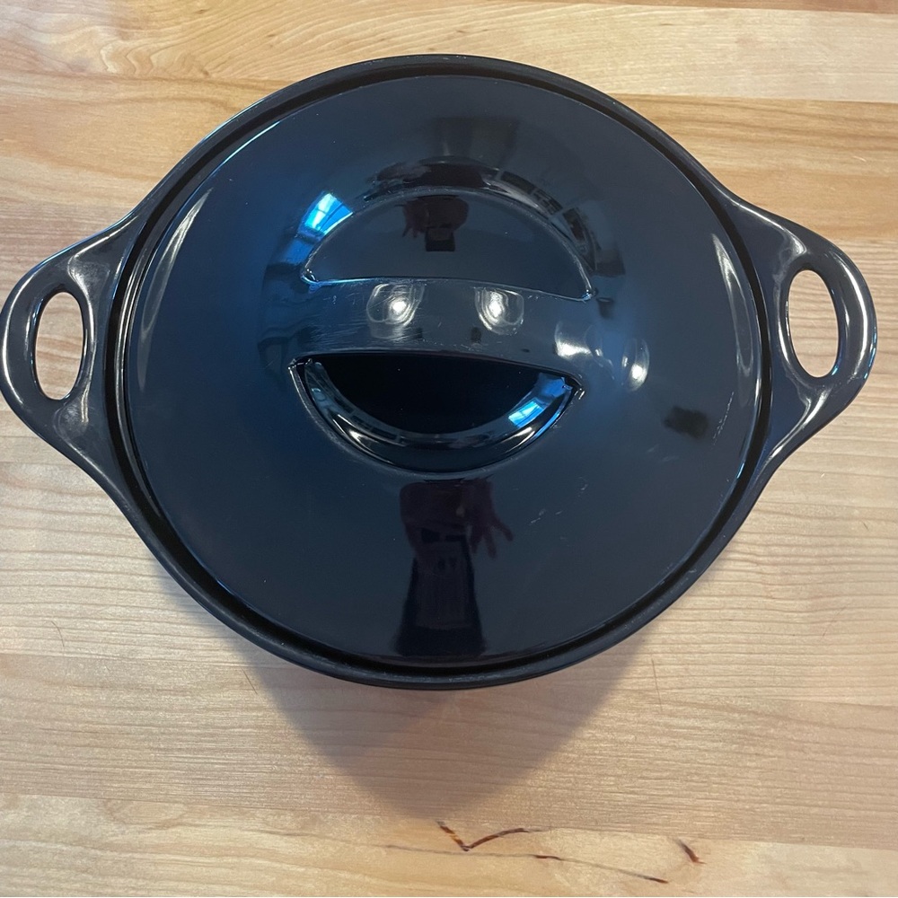 Black Corningware Creations Cookware with Lid and Handles 1.5 quarts